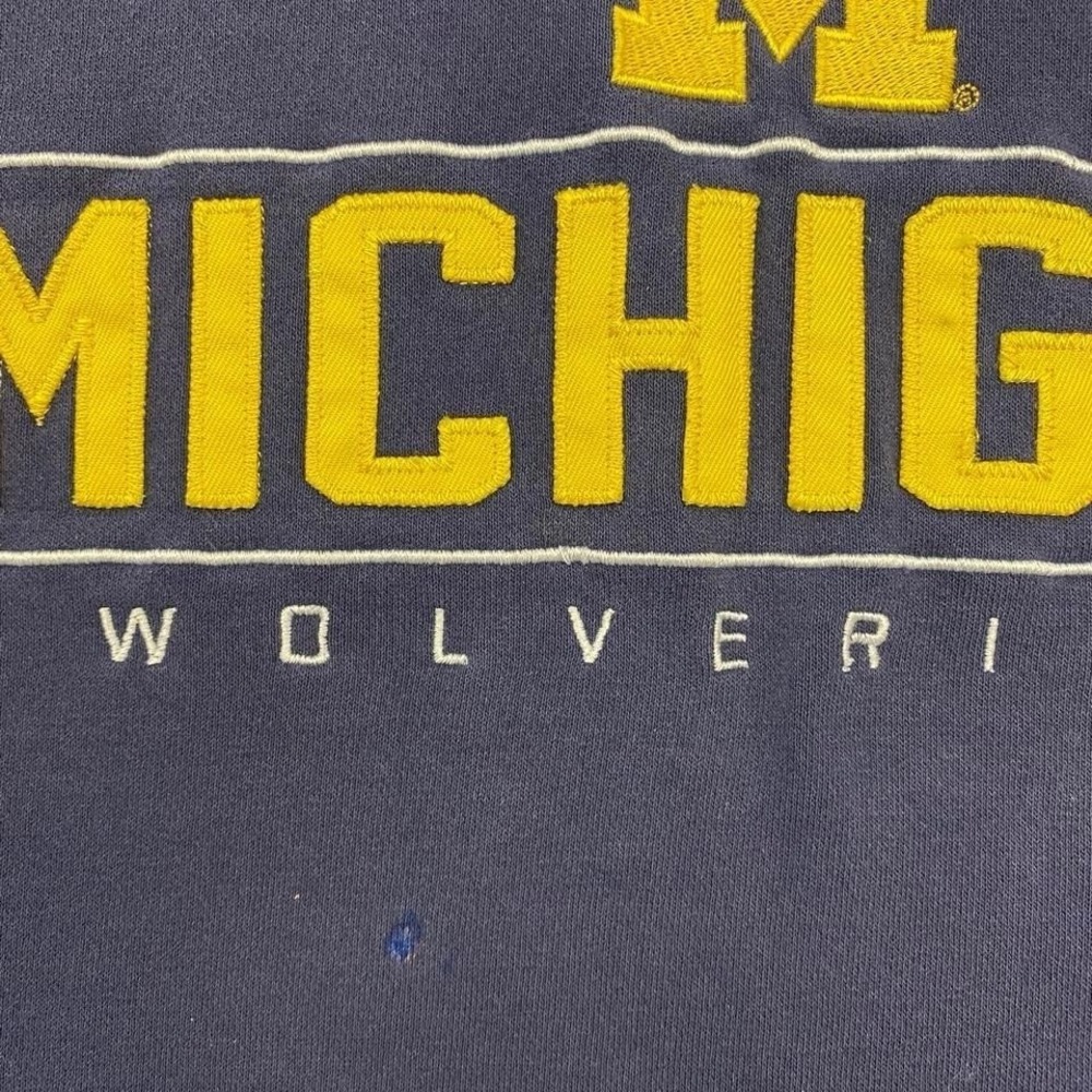 Vintage Michigan Wolverines Champion 2000s College Sportswear Hoodie Size XXL - Picture 6 of 6